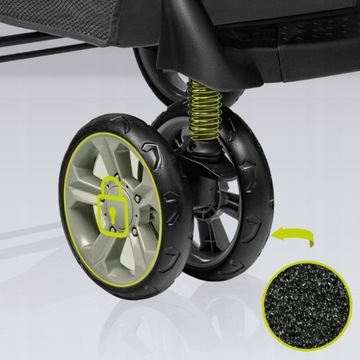 LIGHT Коляска Lionelo Emma БОЛЬШАЯ СУМКА на колесах