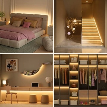 Светодиодная лента COB 12В 10Вт 900 Люмен/м 320Лед/м IP20 ТЕПЛЫЙ БЕЛЫЙ