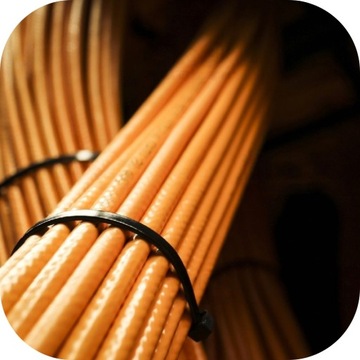 ЧЕРНЫЕ КАБЕЛЬНЫЕ СВЯЗКИ ДЛИННЫЕ СВЯЗИ 7,0х400 мм КАБЕЛЬНЫЕ СВЯЗКИ