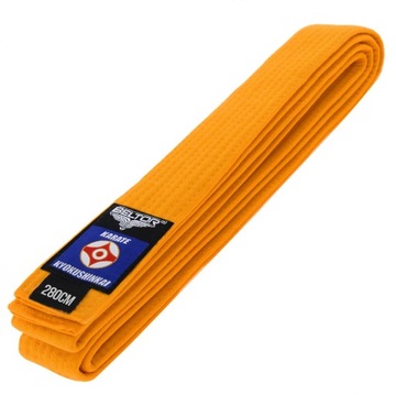 ПОЯС ОРАНЖЕВЫЙ ПОЯС КАРАТЭ ДЛЯ КИОКУСИНКАЙ КИМОН 280 СМ ORENJI OBI