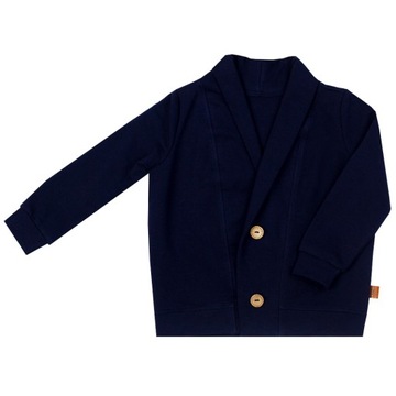 Elegancki blezer sweter HIT 116/122 granatowy