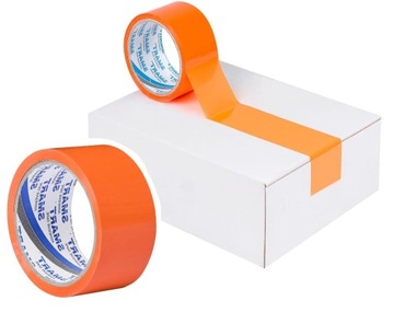 Taśma pakowa SMART 48mm/50y pomarańczowa klejąca akryl do paczek