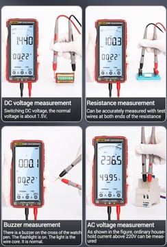 Miernik Multimetr Cyfrowy ANENG 681 PRO z LCD i akumulatorem