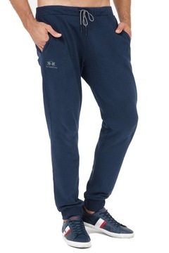 LA MARTINA - Granatowe spodnie dresowe z logo r M