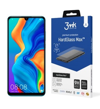 3MK Szkło HardGlass Max do Huawei P30 Lite czarne