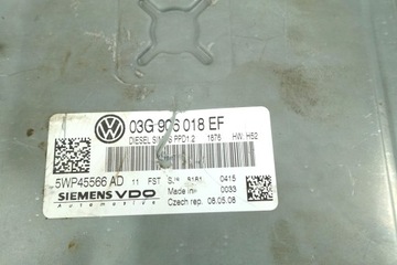 JEDNOTKA VW TOURAN 1.6 TDI 03G906018EF 5WP45566AD