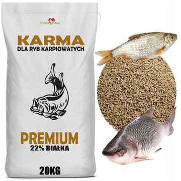 KARMA POKARM GRANULAT PASZA ZANĘTA DLA RYB KARPI