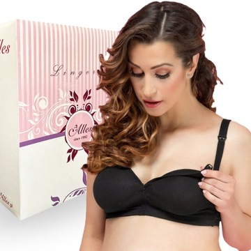 Biustonosz do karmienia mama Alles easy czarny 90C