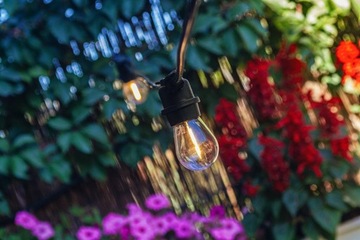 САДОВАЯ ГИРЛЯНДИЯ СВЕТОДИОДНЫЕ ЛАМПЫ 20М + 22 ЛАМПОЧКИ ВОДОНЕПРОНИЦАЕМЫЙ БАЛКОН