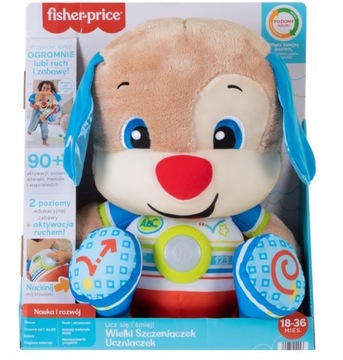 MASKOTKA INTERAKTYWNA FISHER PRICE WIELKI SZCZENIACZEK, UCZNIACZEK
