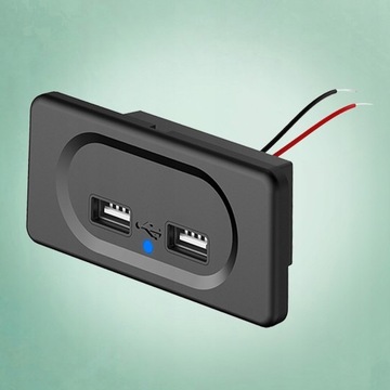 Панель с двумя разъемами для быстрого зарядного устройства USB для