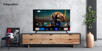 LED-ТВ UHD 4K 50 ДЮЙМОВ SMART GOOGLE TV HDR DVB-T2 HEVC KRUGER MATZ