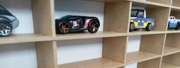 ПОЛКА ДЛЯ АВТОМОБИЛЕЙ CARS SPRINGS HOT WHEELS ОРГАНИЗАТОР 48 ДЕТАЛЕЙ МДФ