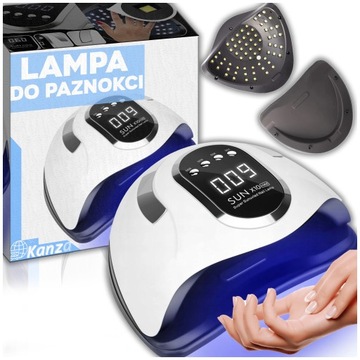 Mocna Lampa Do Paznokci Hybryd Żeli UV LED Sun x10 Max LCD Z Rączką 280W