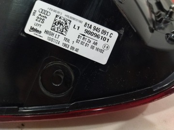AUDI Q2 81A LED SVĚTLO ZADNÍ LEVÝ 81A945091C