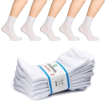 SKARPETKI SKARPETY BAWEŁNIANE BEZUCISKOWE MEDICAL SOCKS 5 PAR 41-43