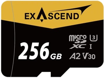 Карта памяти Exascend Catalyst microSD 256 ГБ с SD-адаптером