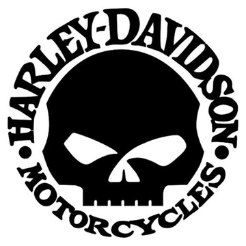 Naklejka HARLEY DAVIDSON SKULL HD #2
