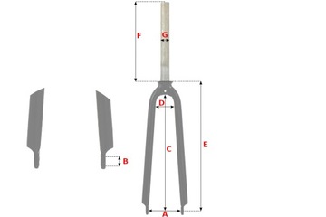 АЛЮМИНИЕВАЯ ВИЛКА VBRAK TREKKING CROSS C.P. ВСЗ11