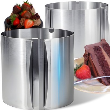 RANT DO TORTU REGULOWANA OBRĘCZ TORTOWNICA WYSOKOŚĆ 15 CM ŚREDNICA 16-30 CM