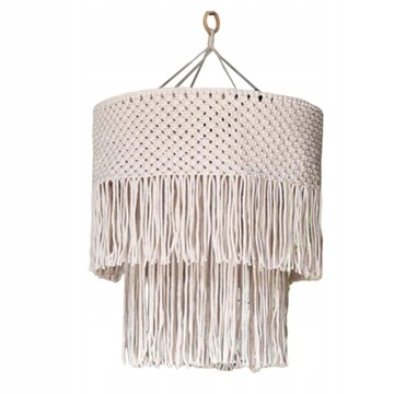 Klosz lampy makrama, osłona żyrandola, 40cmx50cm