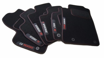 Коврики велюровые Classic Embroidery под модель автомобиля в комплекте с кантом + стопперы.