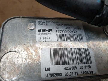 DODÁVKA FILTRU OLEJE MERCEDES SPRINTER 2.2CDI 651