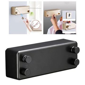 Wysuwana linka do bielizny Wysuwana czarna