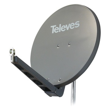 Спутниковая антенна TELEVES QSD, 85 см, алюминиевая тарелка, кирпич для спутникового телевидения