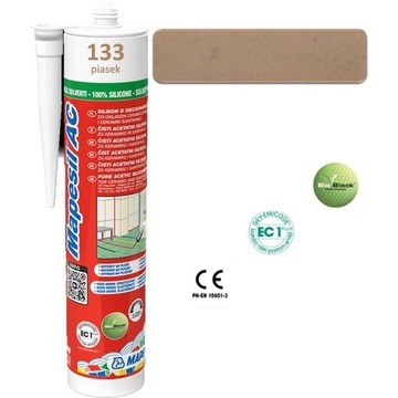 Silikon sanitarny MAPESIL AC 310ml - kolor 133 piaskowy
