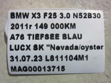 BMW X3 F25 N52 F10 528 ČERPADLO VODY 11517583836