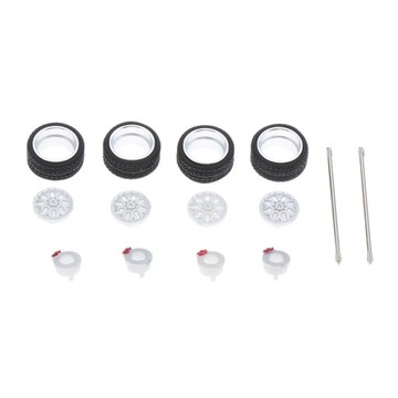 4pcs RC Rubber Tire High Strength For 1/64 RC
