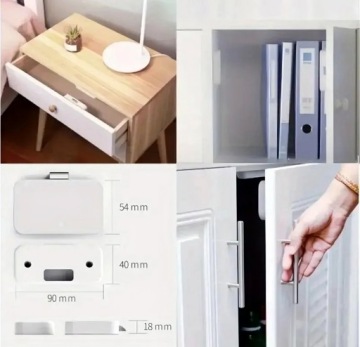 Замок шкафа Bluetooth с помощью приложения Tuya, разблокировка BLE Smart Drawer Switch