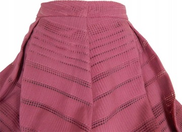 AŻUROWA FIOLETOWA SPÓDNICA Z PODSZEWKĄ 40 42