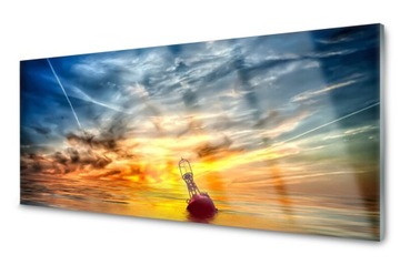Panel szklany do kuchni Abstrakcja 125x50