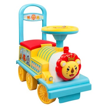 ИНТЕРАКТИВНЫЙ ЛОКОМОТИВНЫЙ ПРИЦЕП RIDE-ON PUSHER СО ЗВУКОВЫМ ПОЕЗДОМ