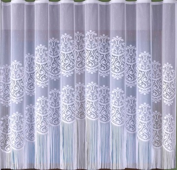 Firanka BELLA MAKARONY frędzle Bogna 300x150cm