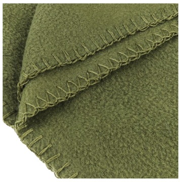 Флисовое одеяло в стиле милитари MFH OLIVE 200x150см