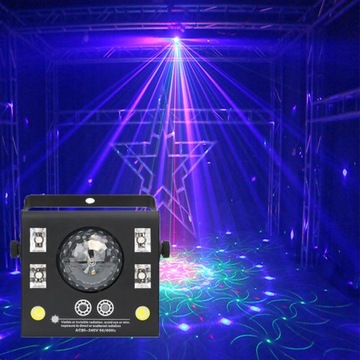 4 W 1 LASER KRYSZTAŁOWY MAGICZNE ŚWIATŁO KULOWE
