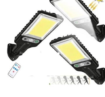 KINKIET/LAMPA SOLARNA 108 LED Z CZUJNIKIEM RUCHU I ZMIERZCHU (XR067)