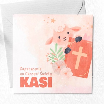Zaproszenia CHRZEST NOWOŚĆ KREATOR + KOPERTA GRATIS