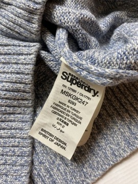 Superdry Super dry ORYGINALNY BAWEŁNIANY SWETER /L