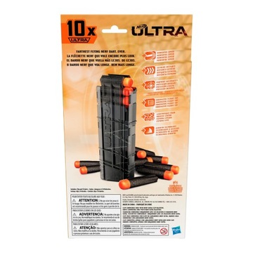НАБОР МАГАЗИНОВ NERF ULTRA НА 10 СТРЕЛ ДЛЯ ДРОТИКОВ 10 ШТ. E9016