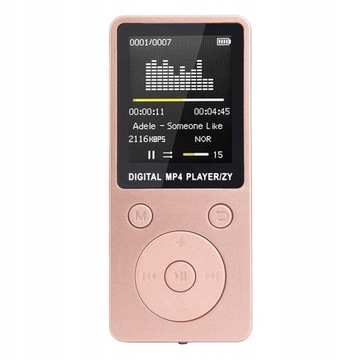 PRZENOŚNY ODTWARZACZ MP3 MP4 1,8 CALA RÓŻOWY