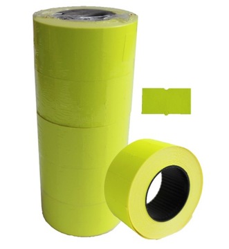 Лента маркировочная 22х12 прямые стороны желтая 5'