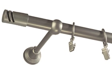 Karnisz metalowy fi 19 pojedynczy 230 cm