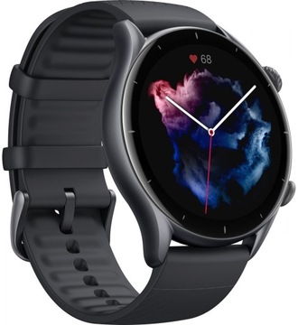 Черные умные часы AMAZFIT GTR 3