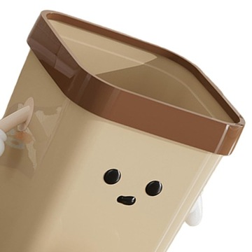 Kreatywny kosz na śmieci Śmietnik z otwartym wierzchem Uroczy kosz na śmiec