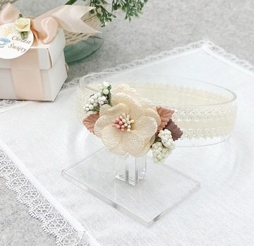 повязка на голову для крещения ребенка LUIZA