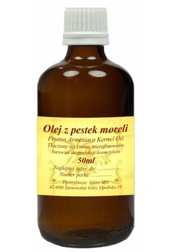 Olej z Pestek Moreli 50ml - morelowy zimnotłoczony